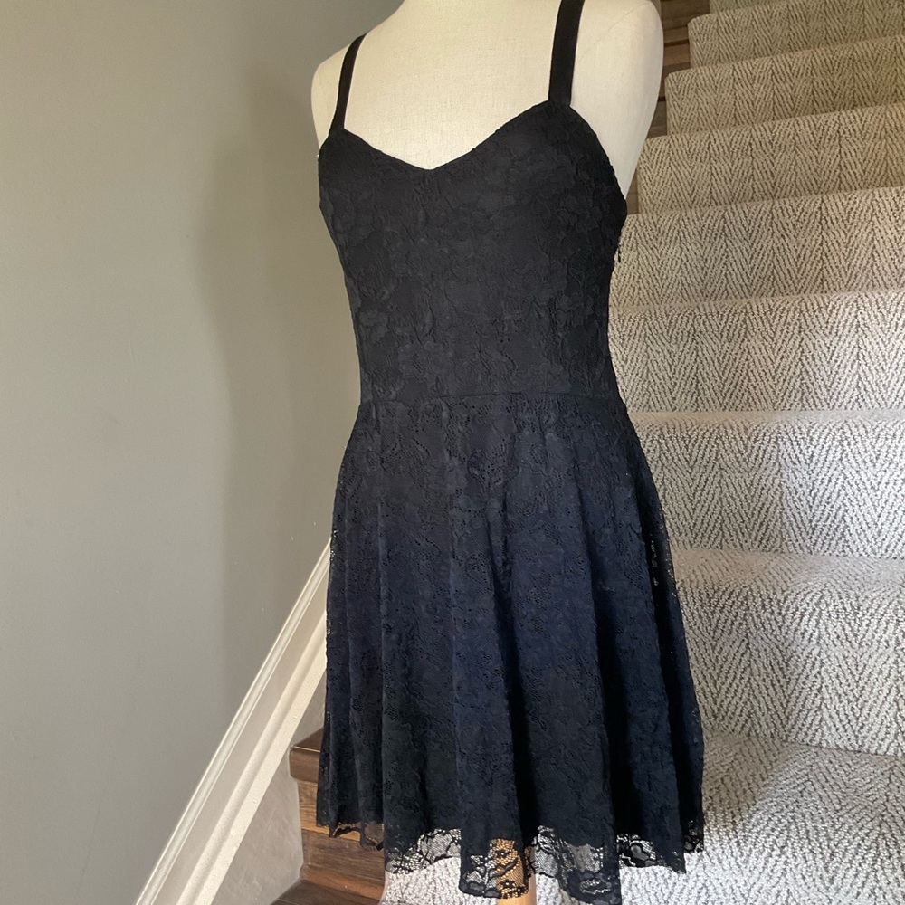 Free People Black Lace Dress Perfect LBD